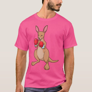 T-shirt Avec Gants De Boxe En Boxe Bague Caricature Kangar
