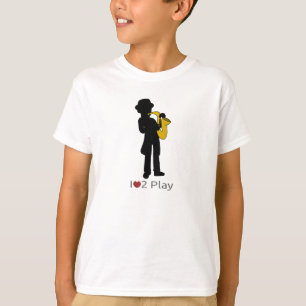 T-shirt avec illustration du joueur de saxophone
