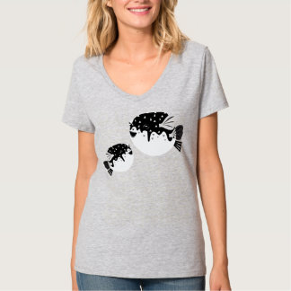 T-shirt avec illustration mignonne de poisson-glob
