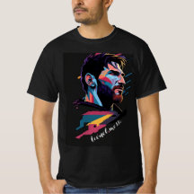 T-shirt avec image lionel messi