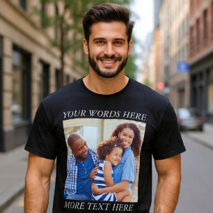 T-Shirt avec Image Personnalisée et Texte Modifiab