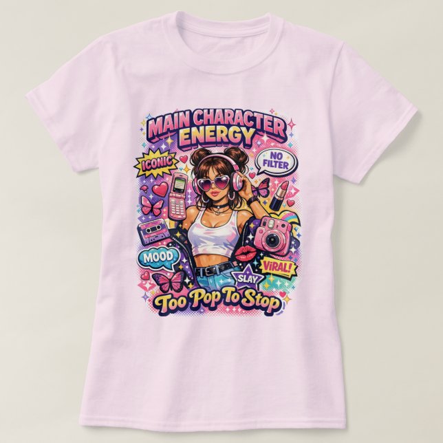 T-Shirt avec impression Pop (Design devant)