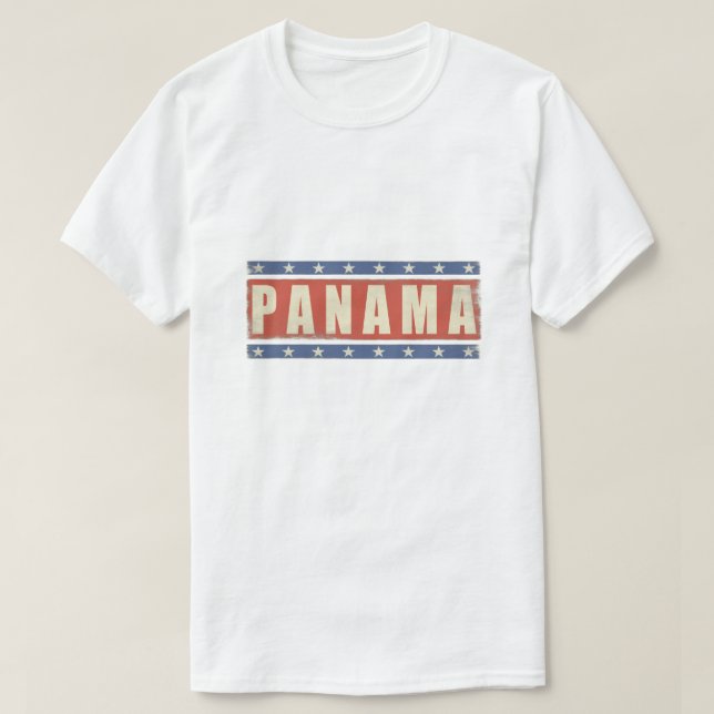 T-shirt avec la copie fraîche de drapeau du Panama (Design devant)