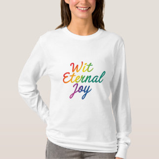T-shirt Avec la joie éternelle - Arc-en-ciel