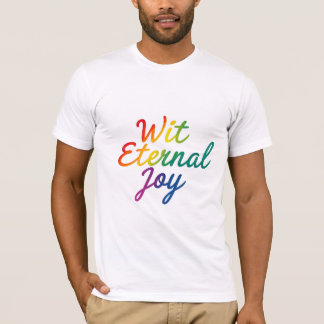 T-shirt Avec la joie éternelle - Arc-en-ciel