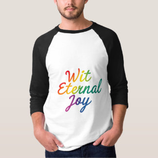 T-shirt Avec la joie éternelle - Arc-en-ciel