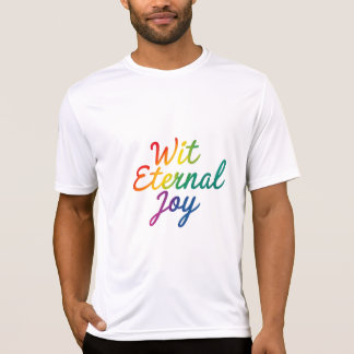 T-shirt Avec la joie éternelle - Arc-en-ciel
