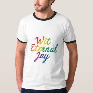 T-shirt Avec la joie éternelle - Arc-en-ciel