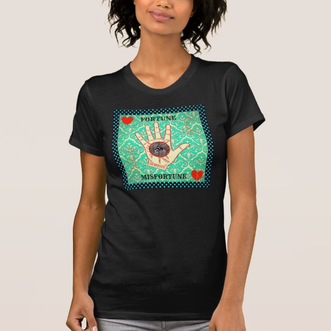 T-shirt avec l'art original par BHR "maudit par le (Devant)