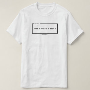 T-Shirt avec le code Morse "Toujours Croire en Soi