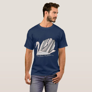 T-shirt avec le cygne d'art déco