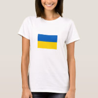 T-Shirt avec le drapeau patriotique de l'Ukraine