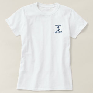 T-shirt avec le nom du capitaine du bateau des dam
