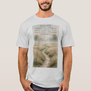 T-shirt avec le verset biblique de Romains 8:28 po