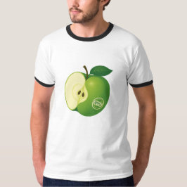T-shirt avec l'illustration d'une pomme verte
