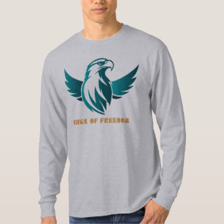 T-shirt avec logo d'aigle majestueux - Sarcelle 'A