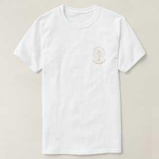 T-shirt avec logo or