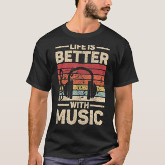 T-shirt Avec Musique Musicien Tenue Edm Music Dj