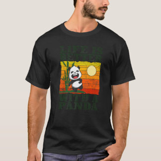 T-shirt Avec Panda Bear Animal Retro 6
