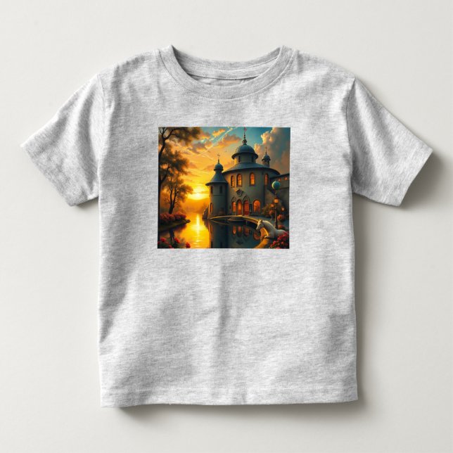 T-shirt avec photo au coucher du soleil (Devant)