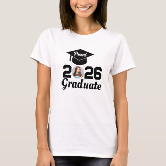 T-Shirt avec photo de diplômé personnalisée
