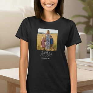 T-shirt avec photo de script établi par maman