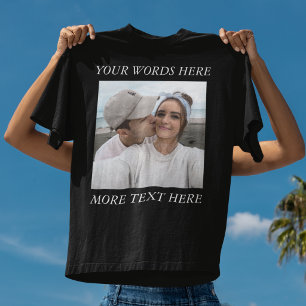 T-Shirt avec photo et message personnalisés Foreve