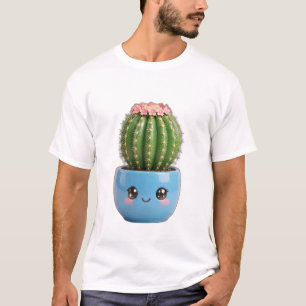 T-Shirt avec plante grasse kawaii