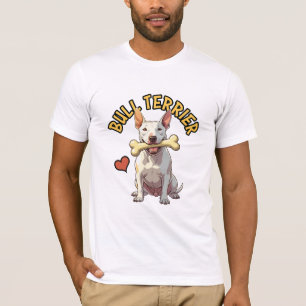T-shirt avec portrait emblématique de Bull Terrier