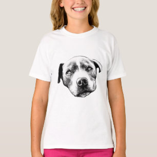 T-shirt avec portrait réaliste de Pit Bull