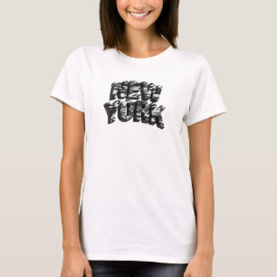 T-shirt avec slogan NEW YORK rouge accrocheur NEUF
