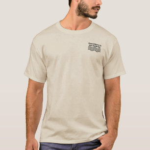 T-Shirt avec slogan poétique Coastlines in My Pock