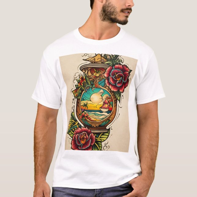 T-shirt avec tatou (Devant)