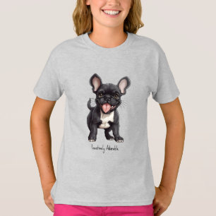 T-shirt 🐶 Avec texte personnalisé, chiot français