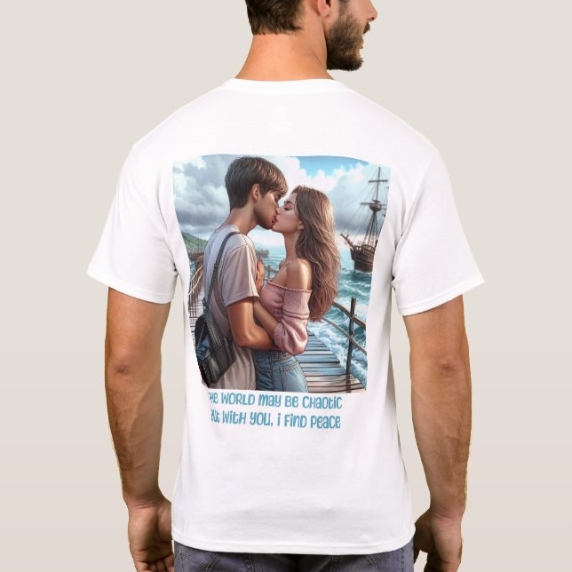 T-shirt Avec toi, je trouve la paix (Dos)
