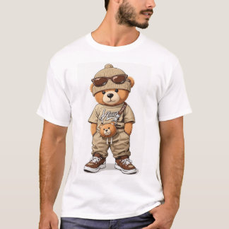 T-shirt avec un bébé ours dessus.