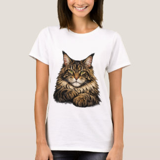 T-shirt avec un chat Maine Coon