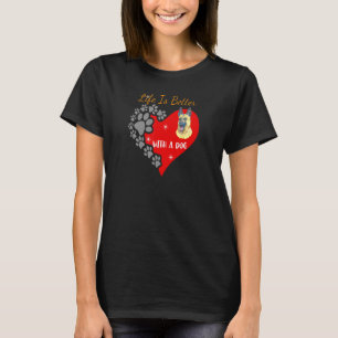 T-shirt Avec Un Chien Belge Malinois Design