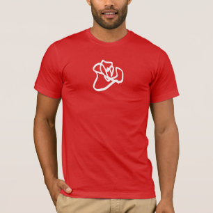 T-shirt avec un croquis de rose