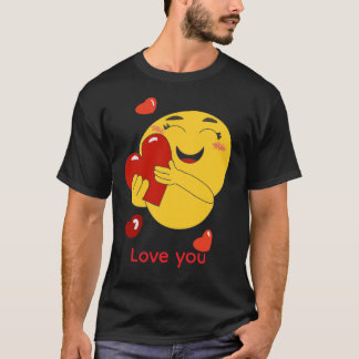 T-shirt avec un emoji mignon d'amour - design de c