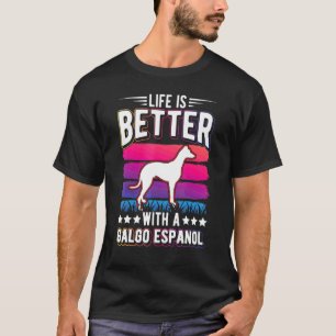 T-shirt Avec un Galgo Espanol