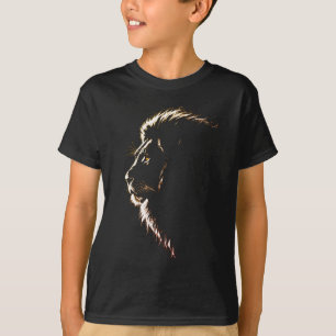 T-shirt avec un magnifique dessin de profil d'un v