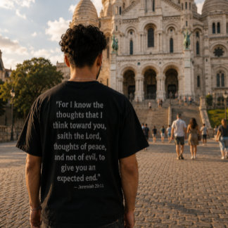 T-Shirt avec verset biblique Jérémie 29:11