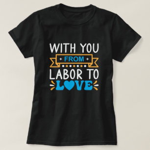 T-shirt Avec vous du travail à l'amour