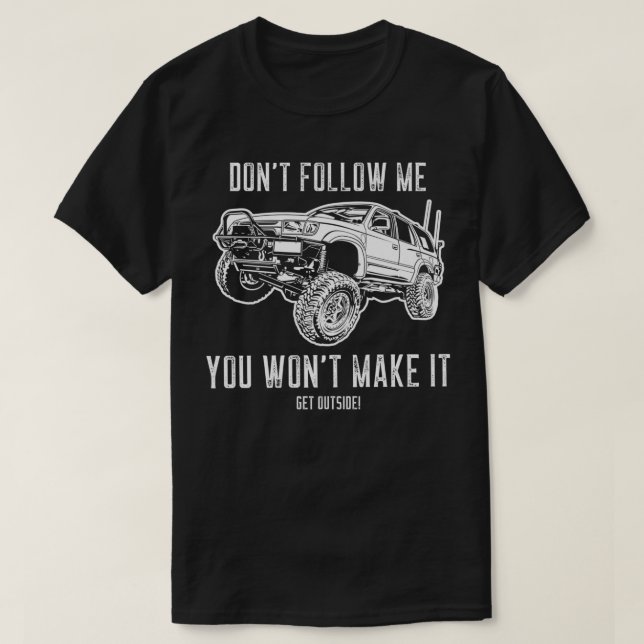 T-shirt Aventure 101 Funny 4Runner idée cadeau  (Design devant)