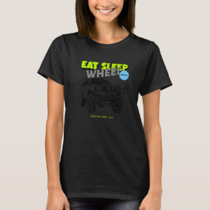 T-shirt Aventure 101 Manger Dormir Roue Répéter 80 Série C