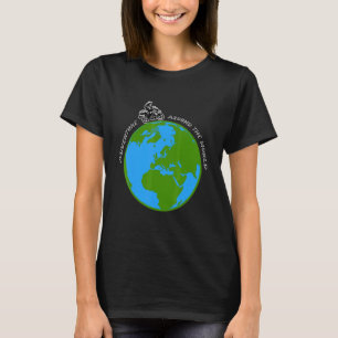T-shirt Aventure autour du monde Rider Motorbike Earth Tra