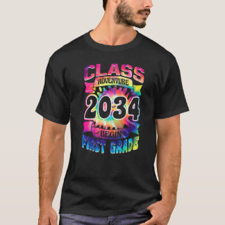 T-shirt Aventure Classe de 2034 Commence Enseignant Enfant