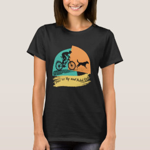 T-shirt Aventure cyclisme avec chien vélo équitation liber