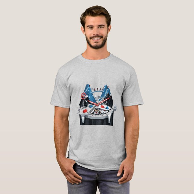 T-shirt Aventure dans le Carnet de l'horloge de Time Mount (Devant entier)